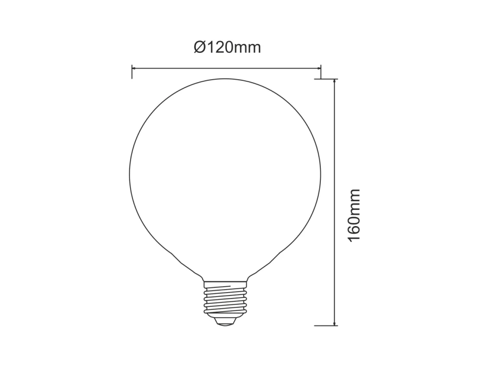 Ampoule LED globe 22 W et 2 600 lumens 4 000 K.