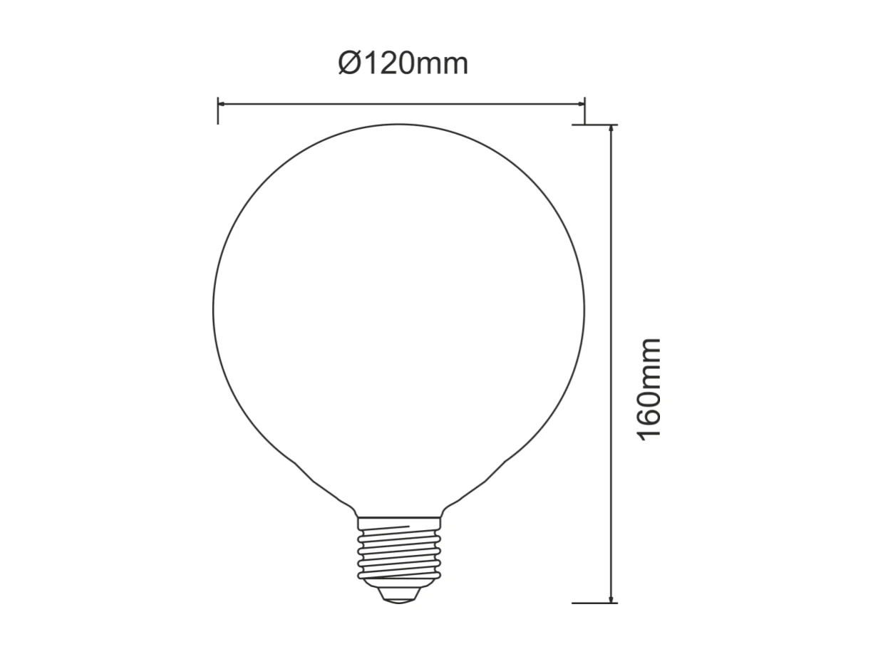 22W en 2600 lumen 4000K globe LED-lamp