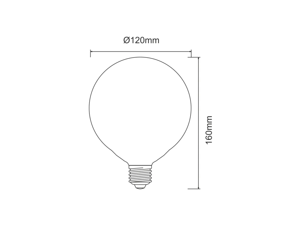22 W und 2600 Lumen 3000 K LED-Globuslampe
