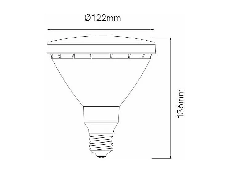 PAR38 15W E27 LED-lamp Parabolische reflector