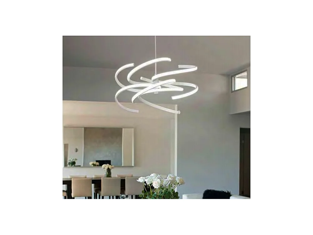 Pendente LED Perenz 6396 B 70W em metal branco 3000k