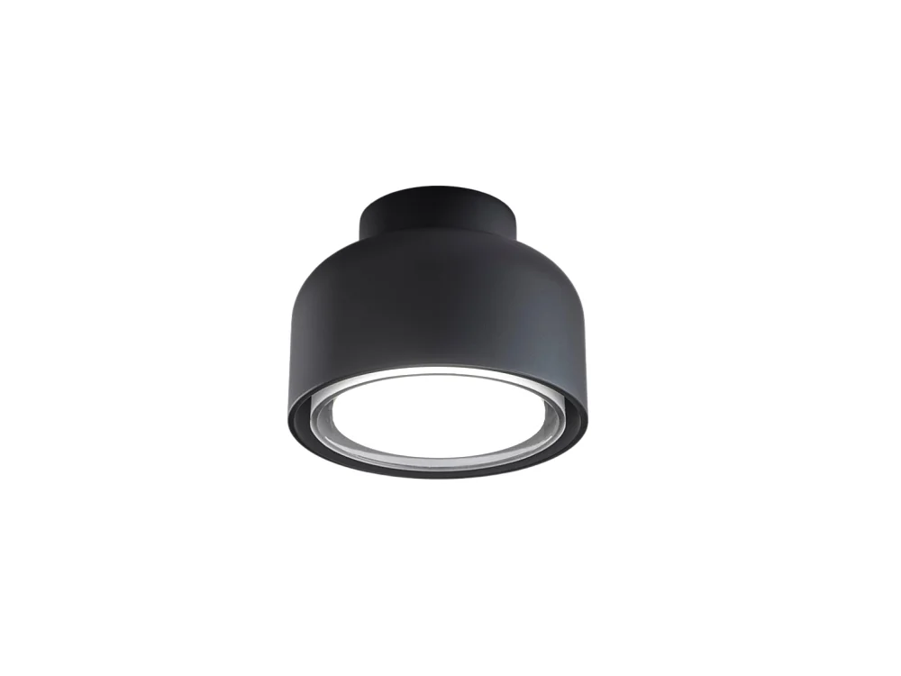 Moderne BOTTONE plafondlamp in Zwart aluminium 1xGX53