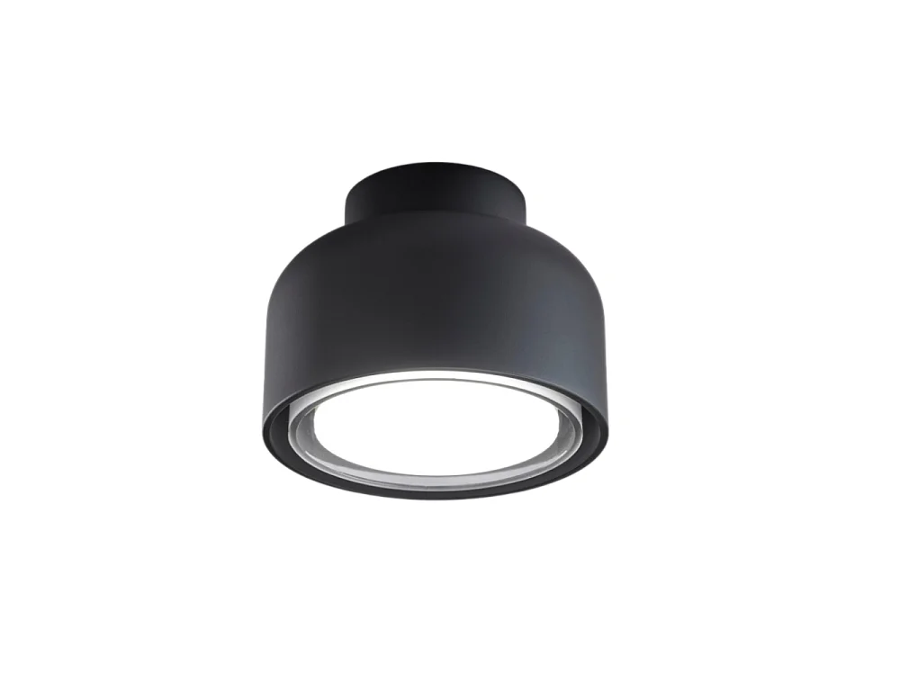 Plafonnier moderne BOTTONE en aluminium noir 1xGX53