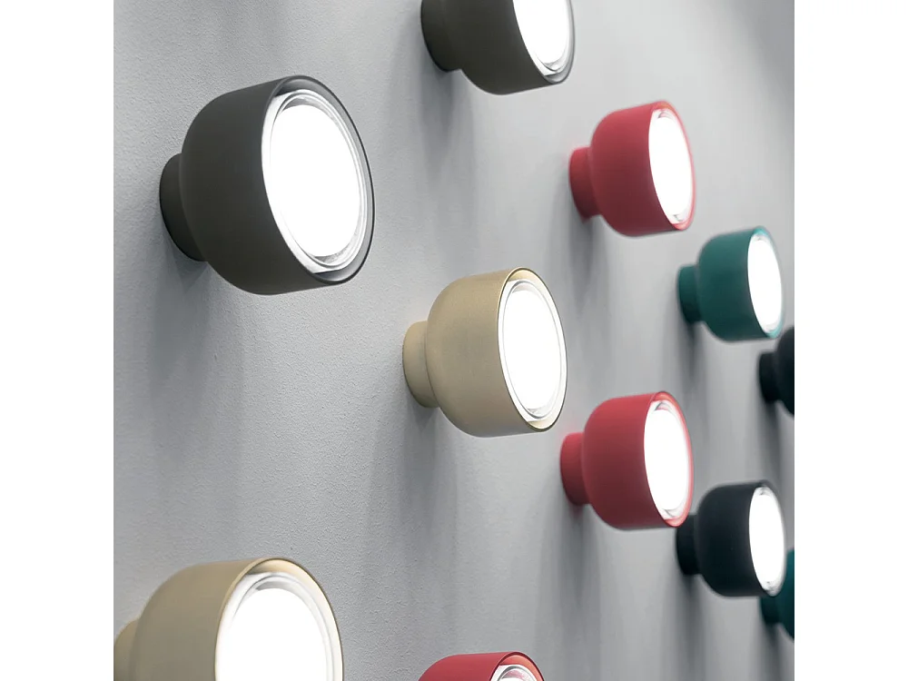 Plafonnier moderne BOTTONE en aluminium noir 1xGX53