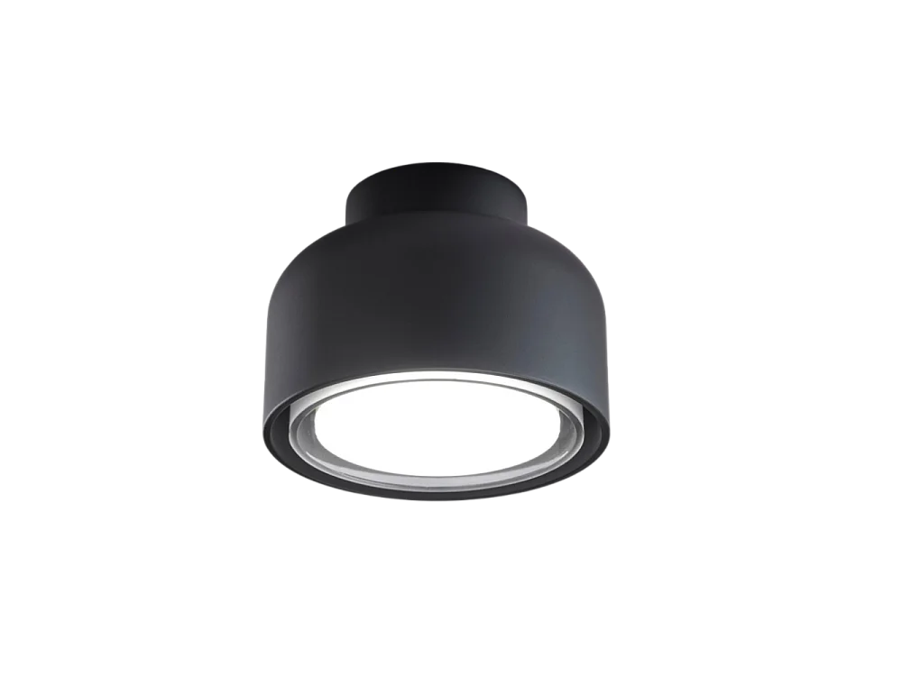 Moderne BOTTONE plafondlamp in Zwart aluminium 1xGX53