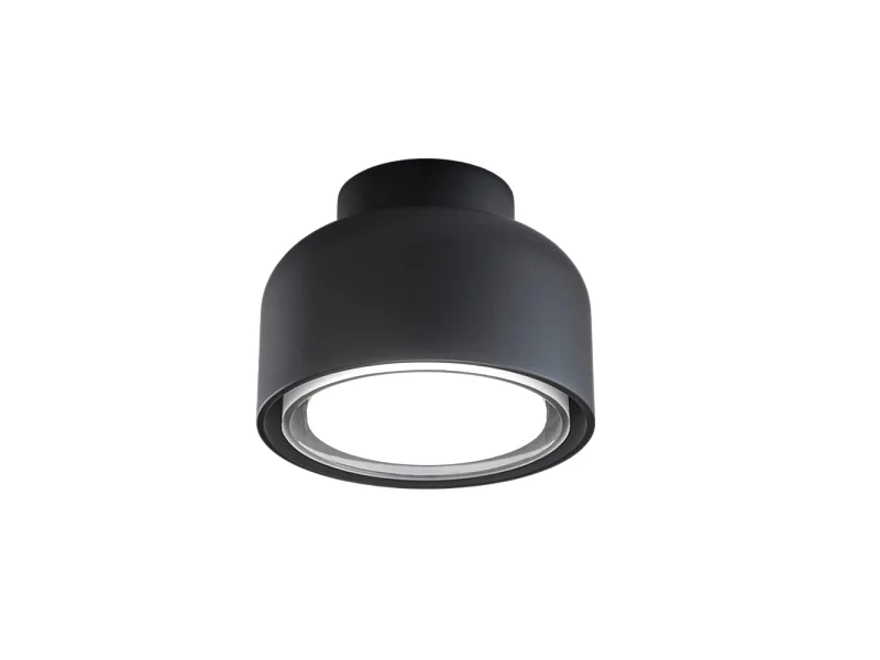 Plafonnier moderne BOTTONE en aluminium noir 1xGX53