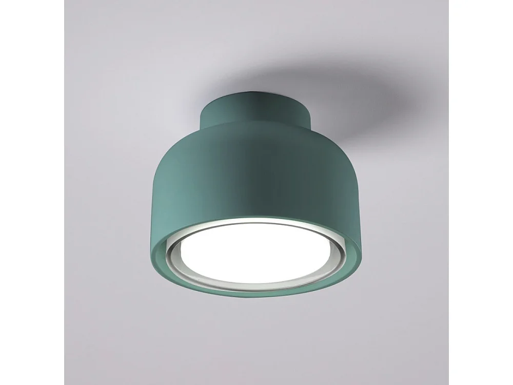 Plafonnier moderne BOTTONE en aluminium Petrolio 1xGX53