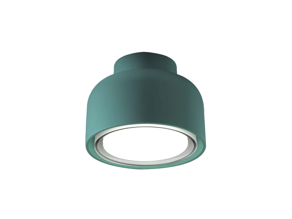 Moderne BOTTONE plafondlamp in Petrolio 1xGX53 aluminium