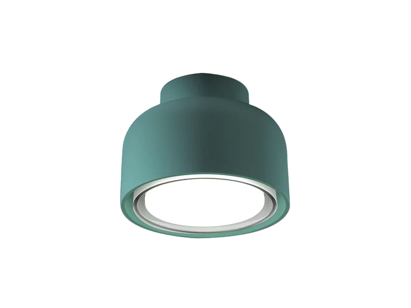 Nowoczesna lampa sufitowa BOTTONE z aluminium Petrolio 1xGX53