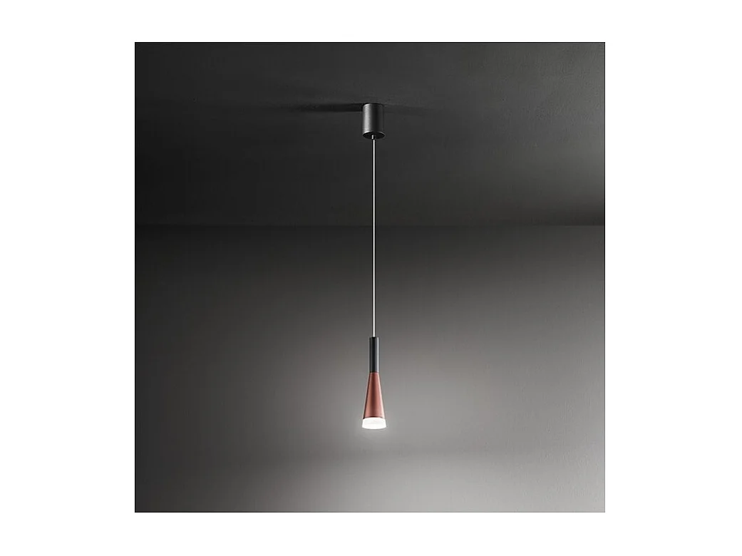 CONE LED hanglamp Goud-Roze-Zwart 7W 3000K Perenz