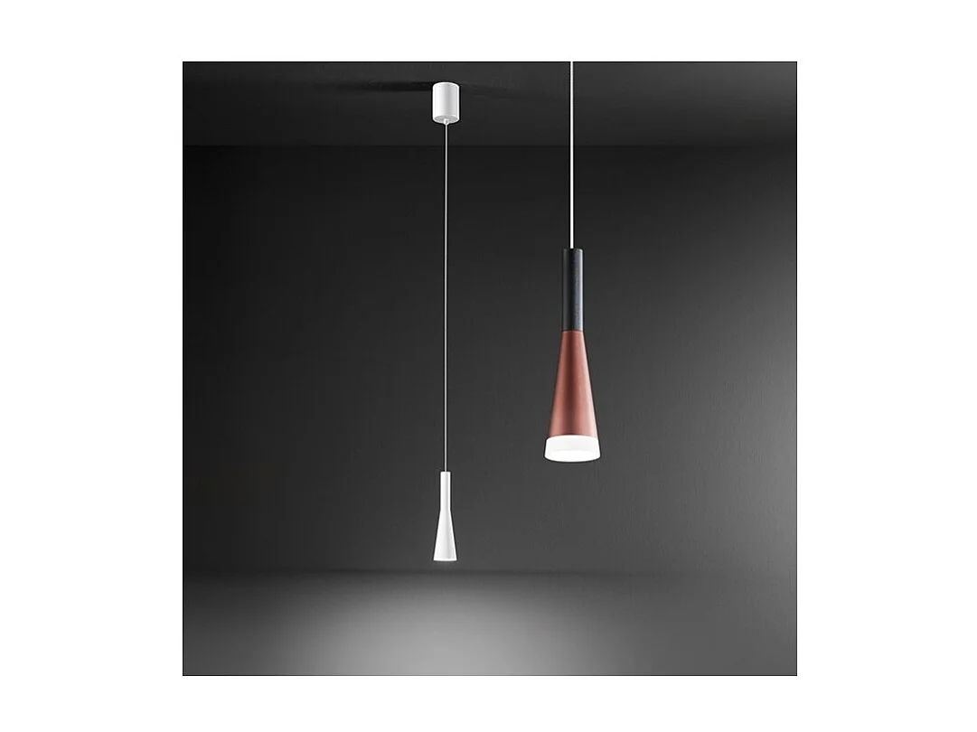 CONE LED hanglamp Goud-Roze-Zwart 7W 3000K Perenz