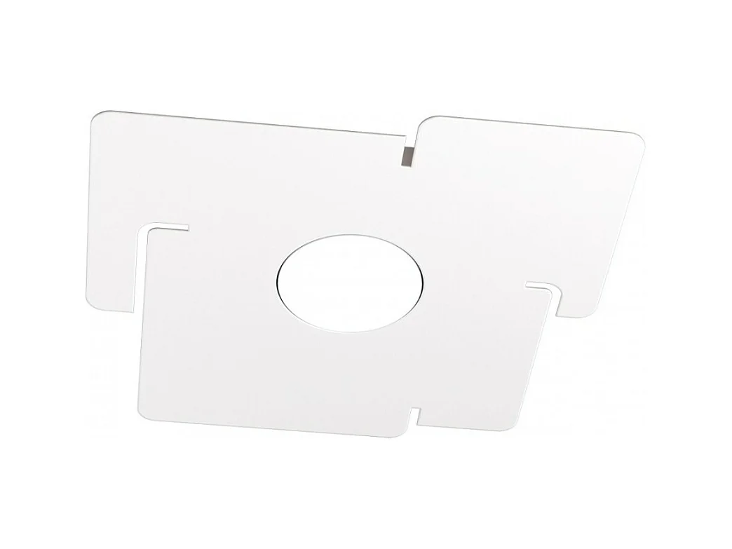 Top Light -  ECHO Top Light LED-Deckenleuchte aus quadratischem weißem Metall mit Gx53-Glühlampenanschluss