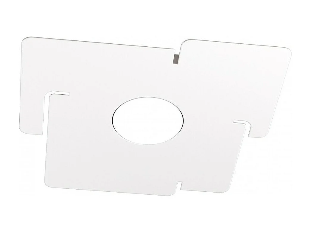 ECHO Top Light LED plafondlamp in vierkant wit metaal met Gx53 lampaansluiting