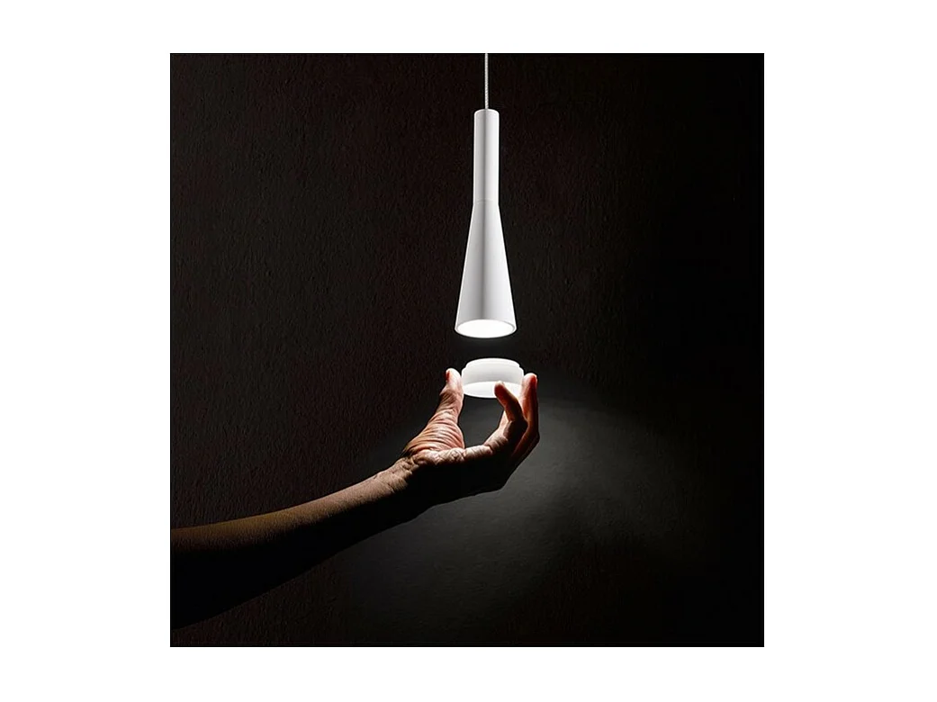 Lampada a led CONE Bianca a sospensione 7W 3000K Perenz