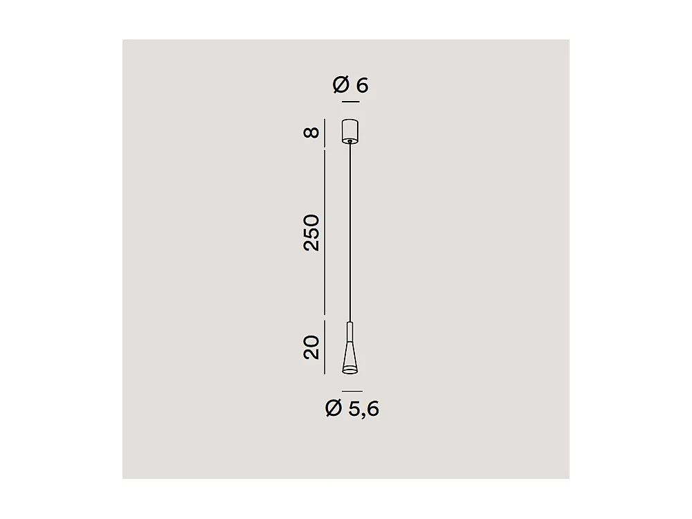 Lampada a led CONE Bianca a sospensione 7W 3000K Perenz