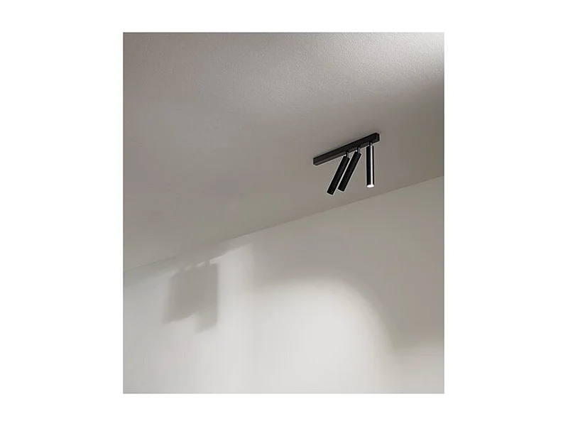 Verstelbare cilindrische 3-lichts BAMBU LED wandlamp Perenz