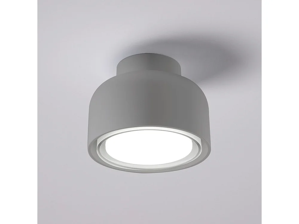 Plafonnier moderne BOTTONE en aluminium titane 1xGX53