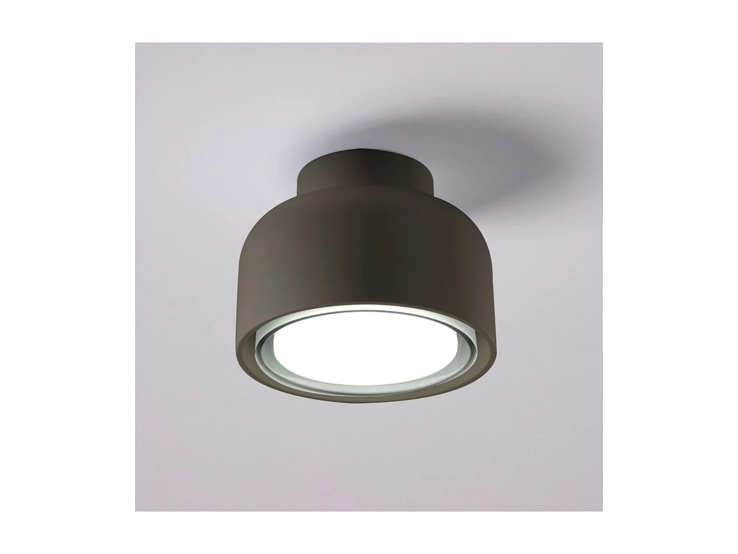 Nowoczesna lampa sufitowa BOTTONE z aluminium Brąz 1xGX53