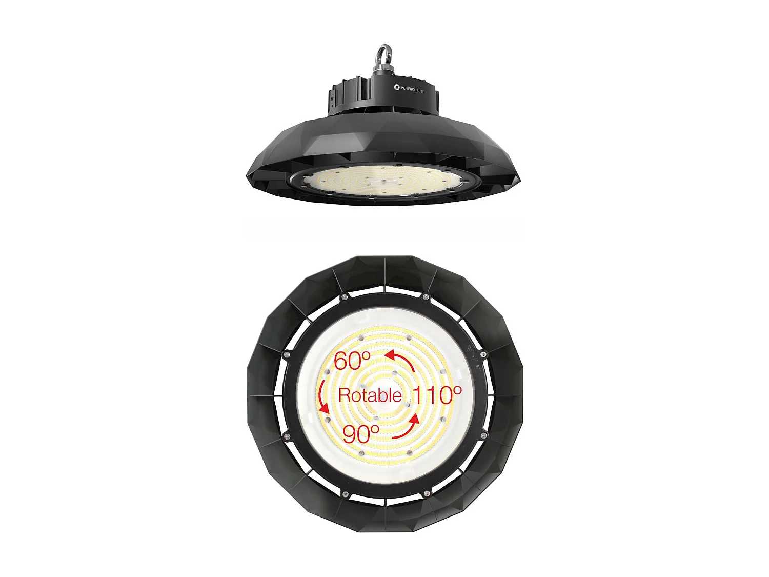 Lampada a LED industriale UFO LENS SWITCH 90W/120W/150W 100-260V