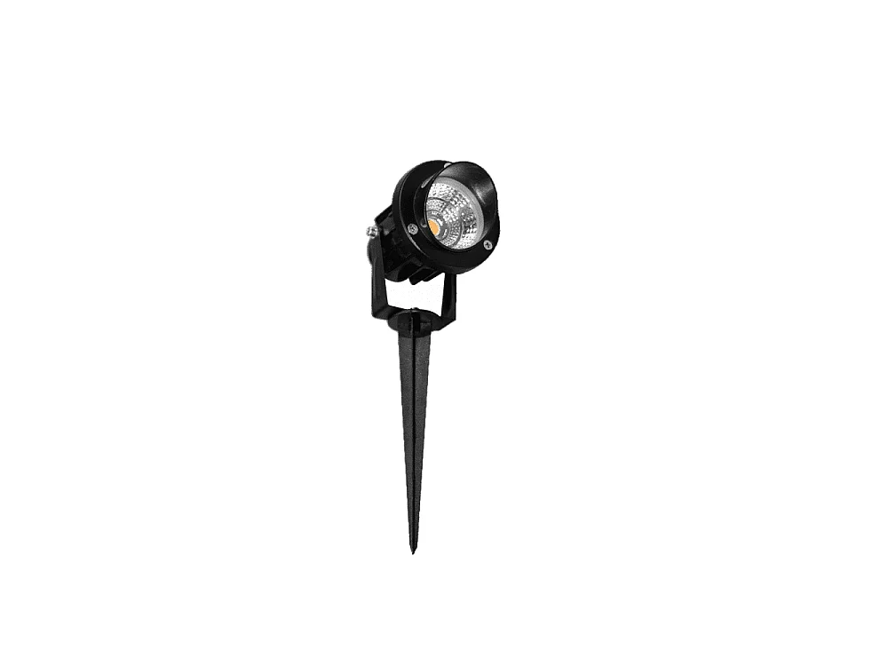 FADE runder LED-Lattenstrahler 5W IP65 Farbe Schwarz Beneito Faure