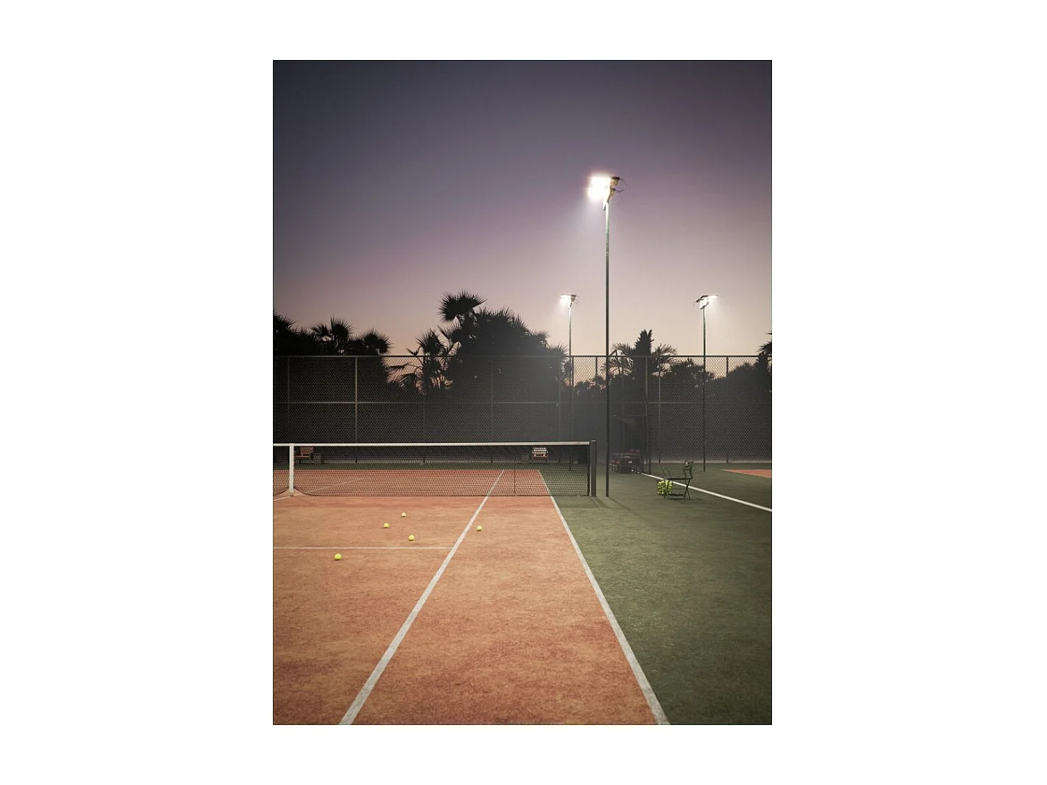 Projecteur LED haute puissance 400W 4000K et 52000 lumen IP65 pour usage sportif