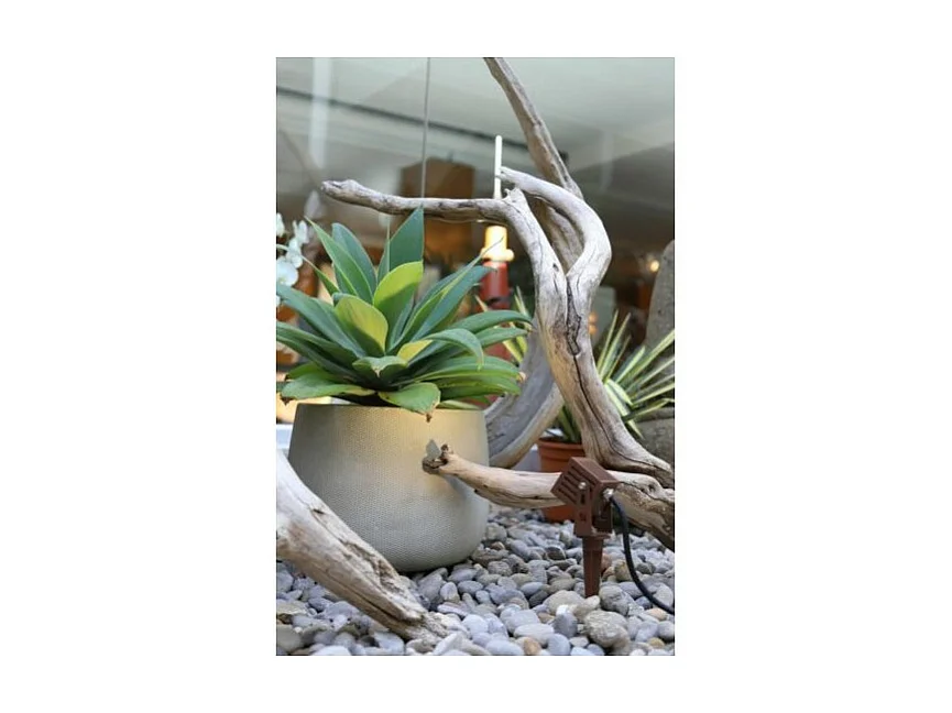 ZAS Beneito 7W IP65 quadratischer LED-Strahler, Cortenfarbe