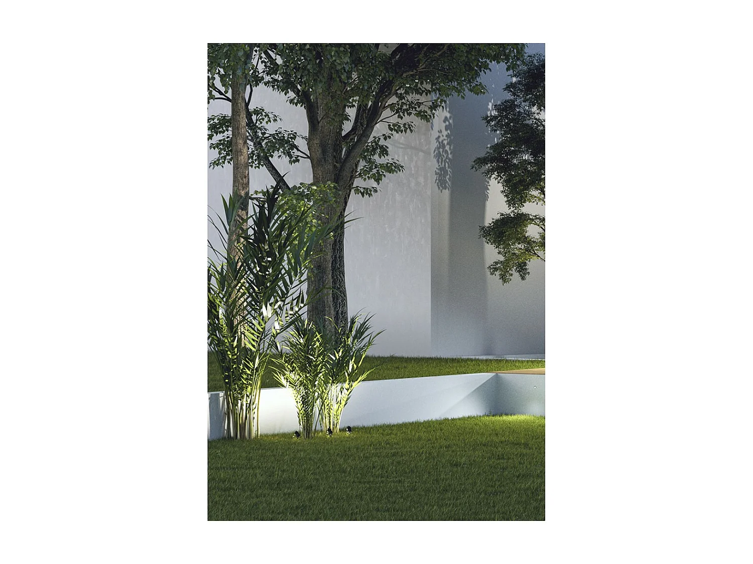 Spot LED rond FADE 5W IP65 couleur Corten Beneito faure