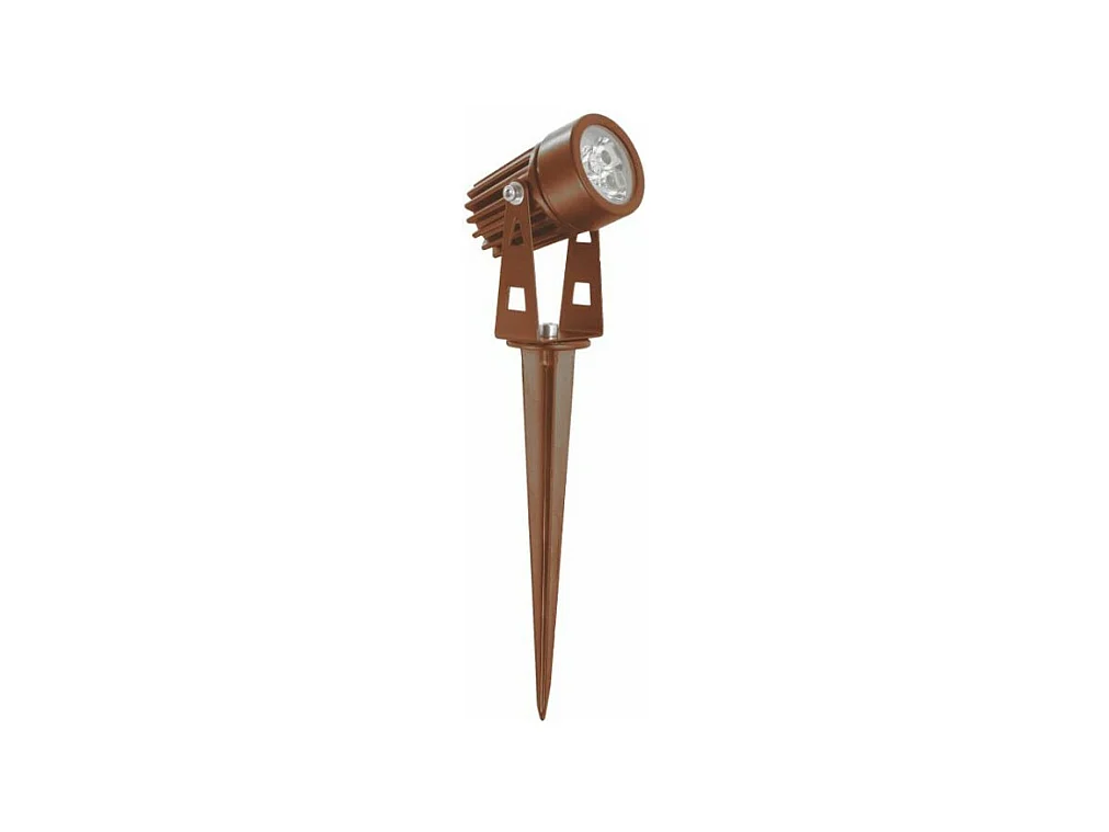 Spot LED rond ZAS 3W IP65 couleur Corten Beneito faure
