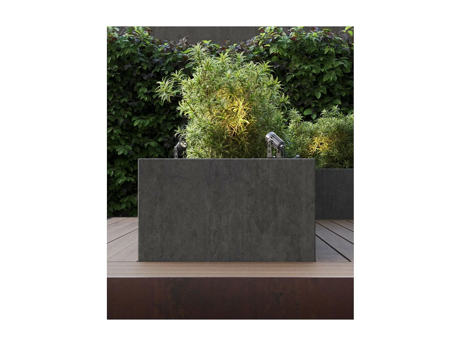 Spot LED rond ZAS 3W IP65 couleur Corten Beneito faure