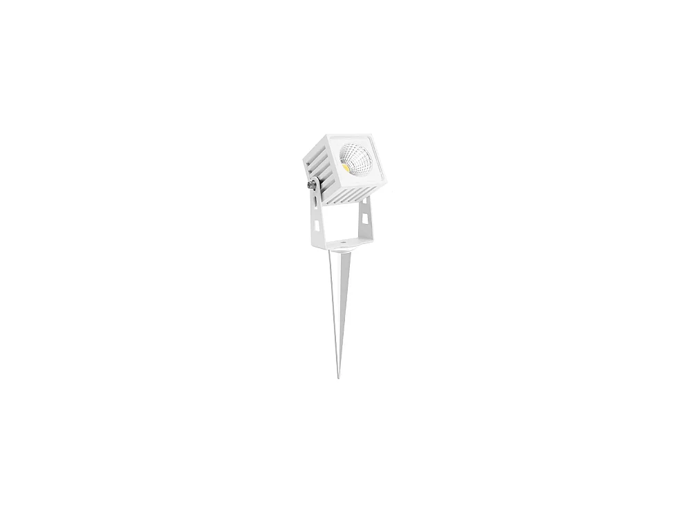 Spot LED carré ZAS Beneito 7W IP65, couleur blanc