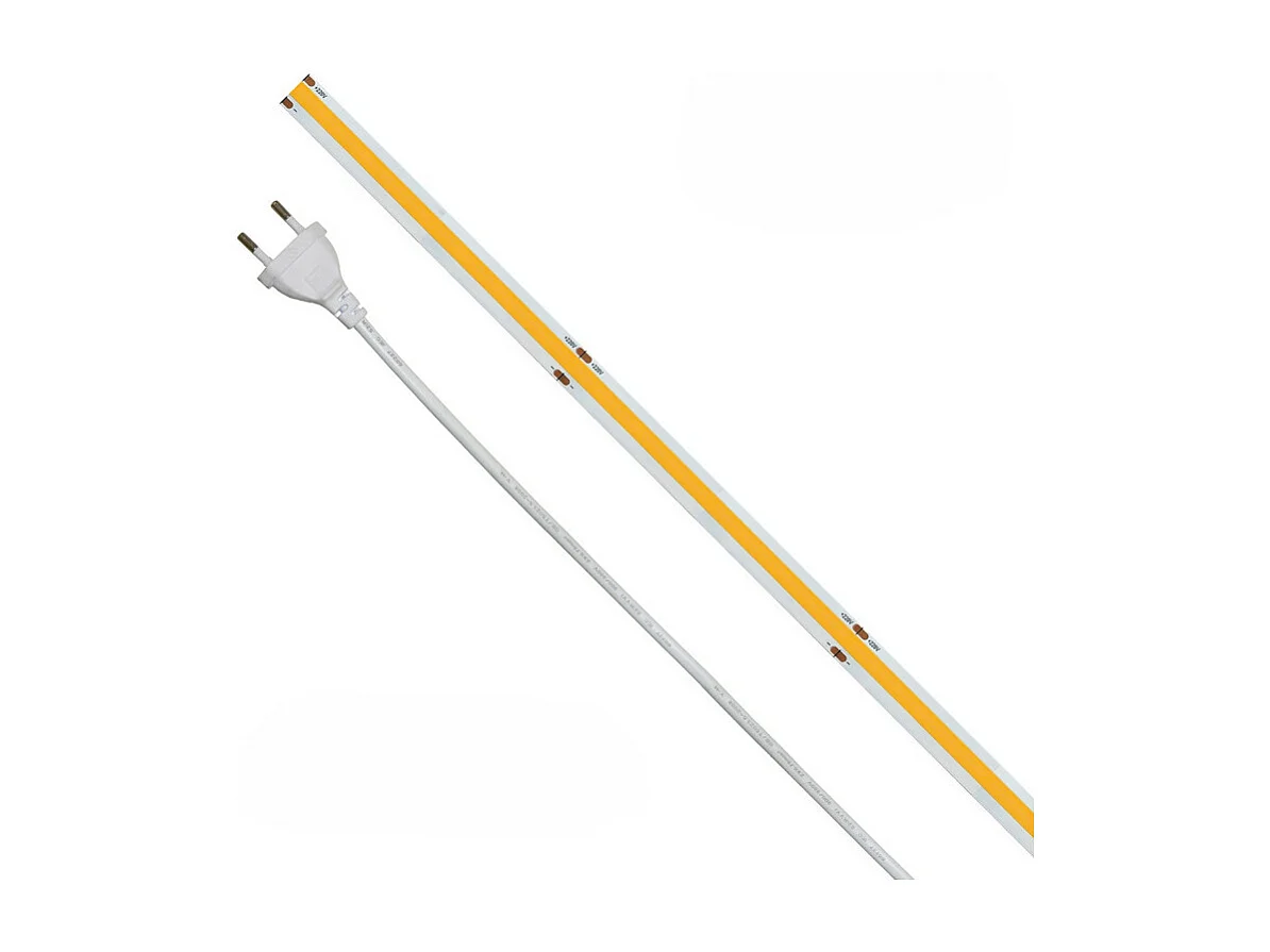 20 m COB IP65 einfarbiger LED-Streifen 14 W/MT 220 V - 3000 K