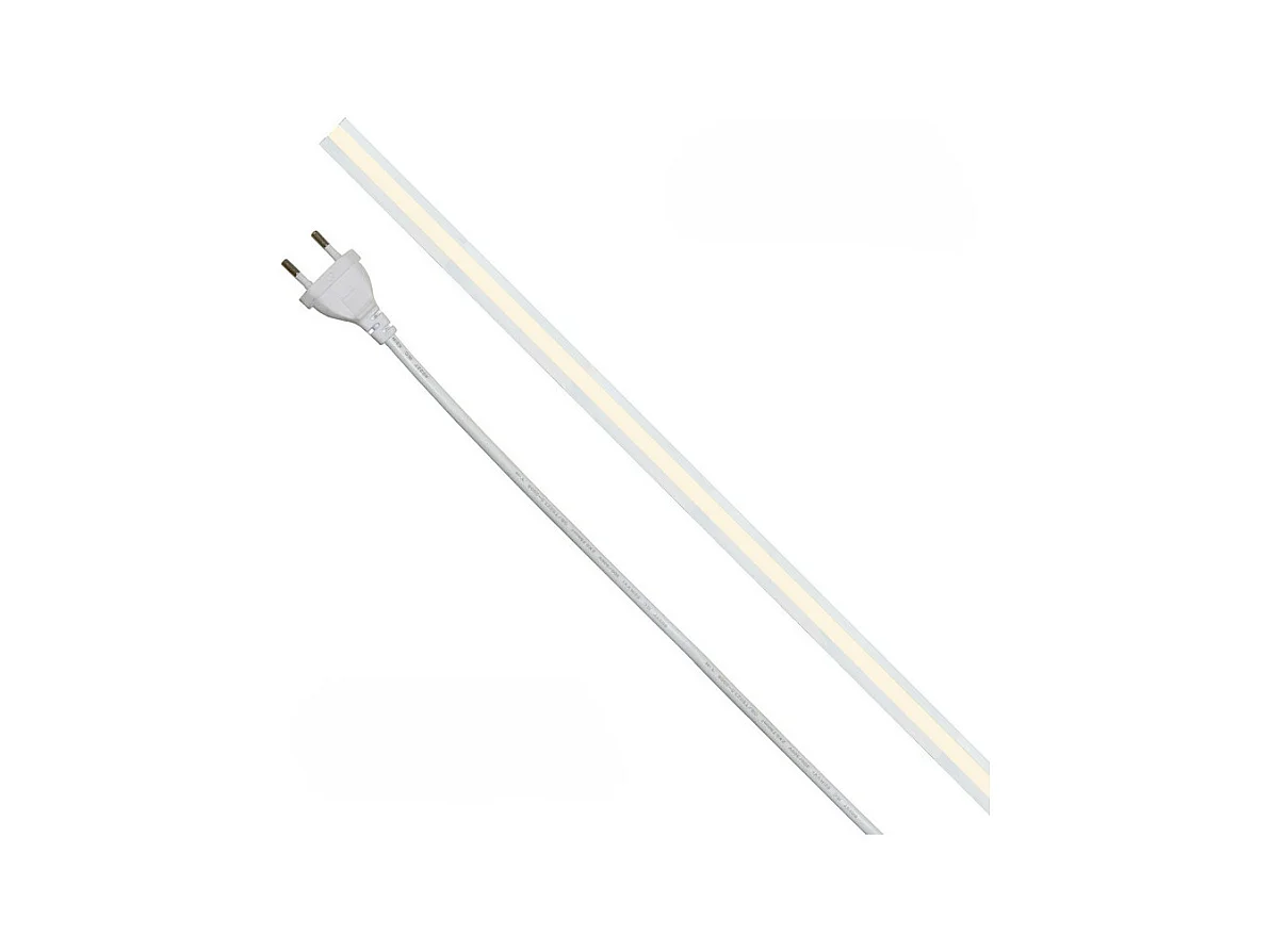 Tira LED COB Milky IP65 de un solo color de 20 m, 14 W/MT, 220 V, 3000 K