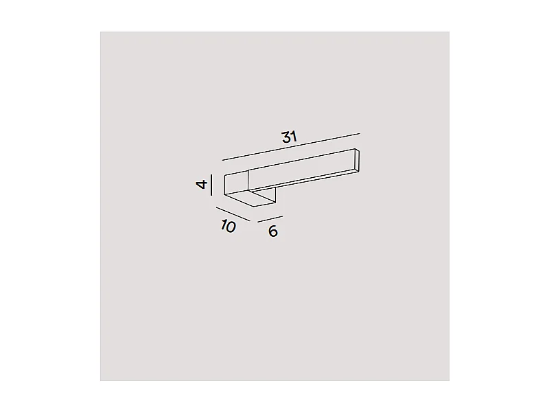 Applique a Led ELLE Nera Orientabile Basculante 14W Perenz