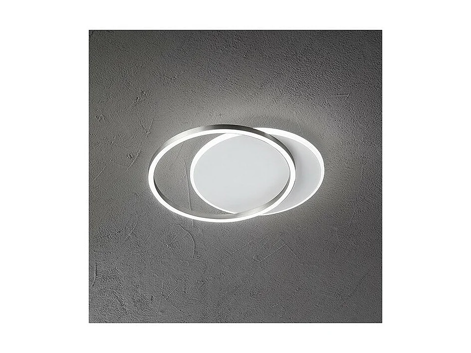 Lámpara de techo LED ORBIT Blanco y Gris 43W Perenz en aluminio
