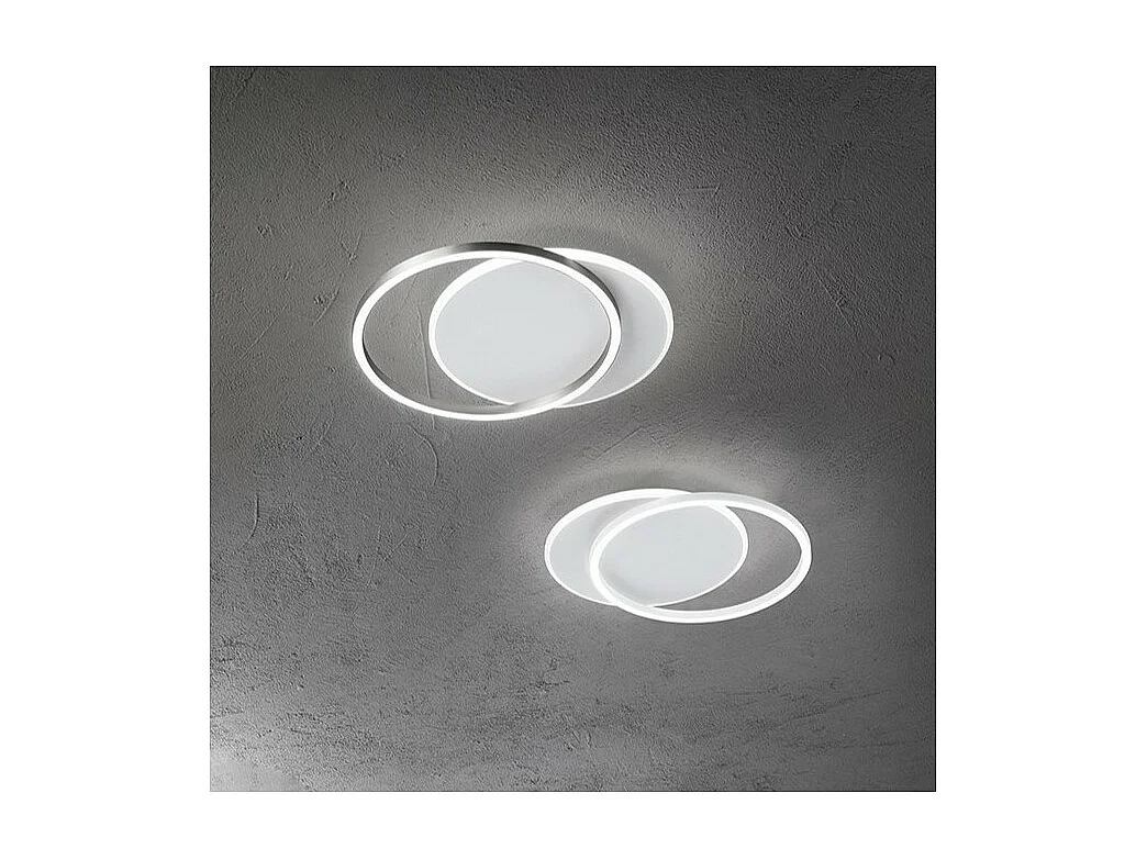 Lámpara de techo LED ORBIT Blanco y Gris 43W Perenz en aluminio