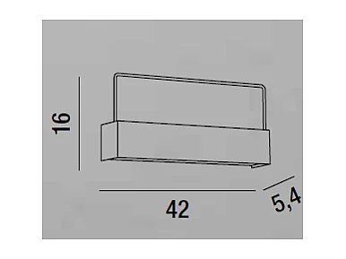 Applique murale LED Ghost Blanc 6858 B CT Perenz