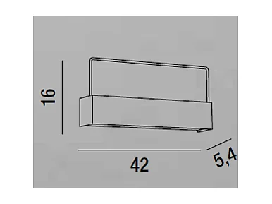 LED wandlamp Ghost Wit 6858 B CT Perenz
