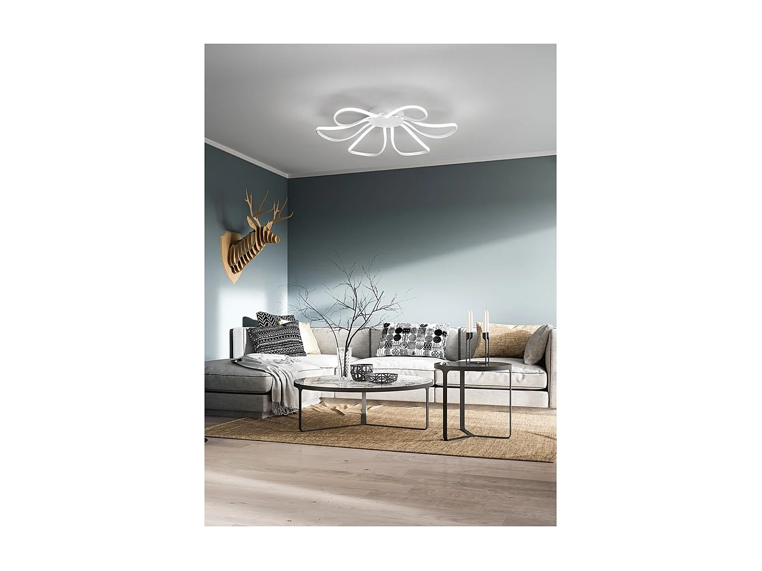 Plafonnier LED White Blossom 6610 B LC PERENZ