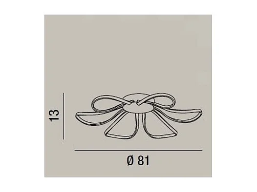 Plafonnier LED White Blossom 6610 B LC PERENZ