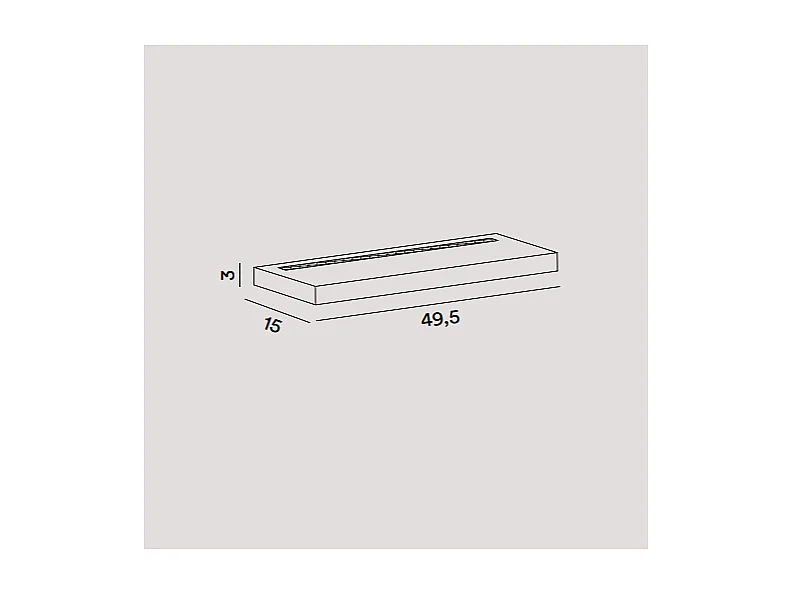 Applique BED da parete a led in alluminio 28W 49.5 cm Bianca Perenz