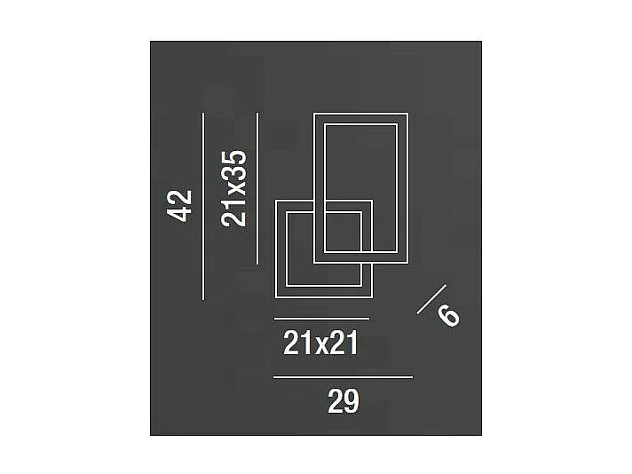 Applique murale LED Cross Noir 6598 N CT PERENZ