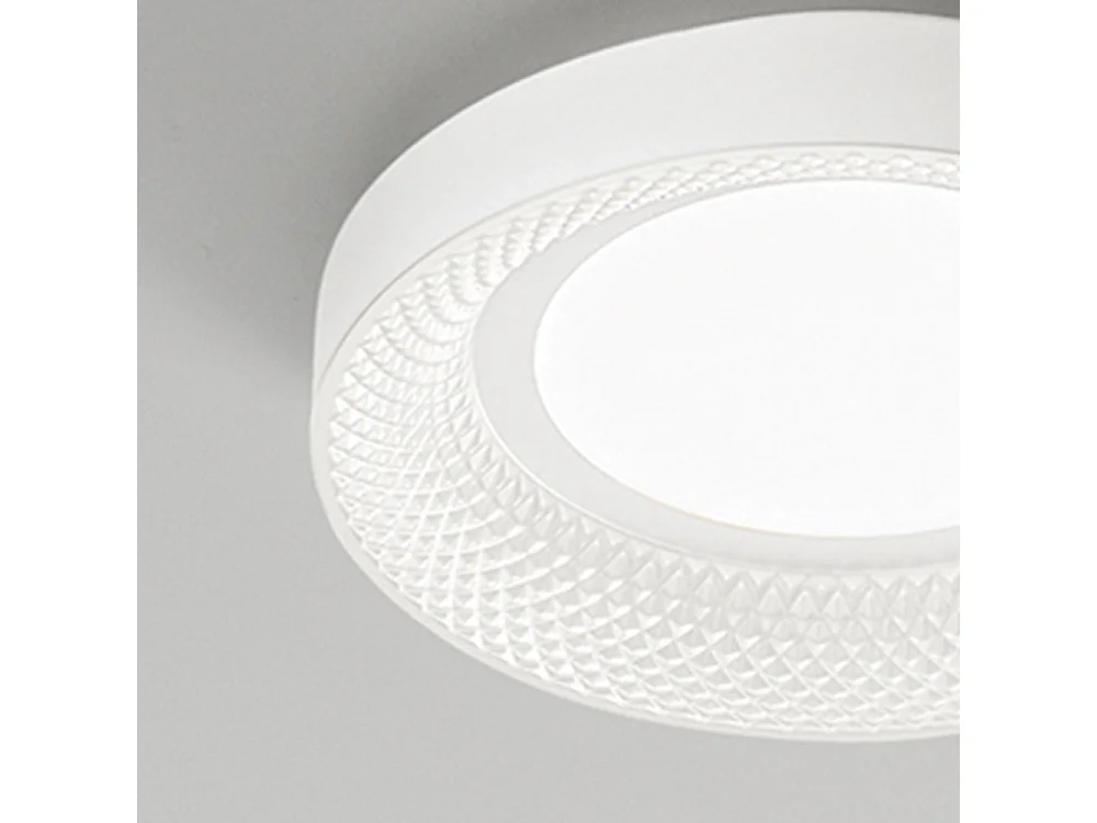 HIVE LED-Deckenleuchte aus mattweißem Metall 40W Perenz ø50cm