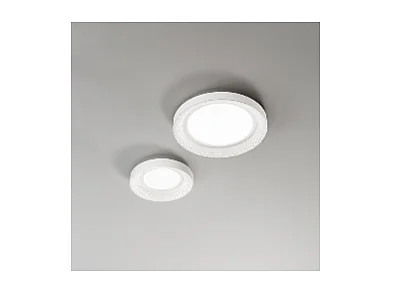 HIVE LED-Deckenleuchte aus mattweißem Metall 40W Perenz ø50cm
