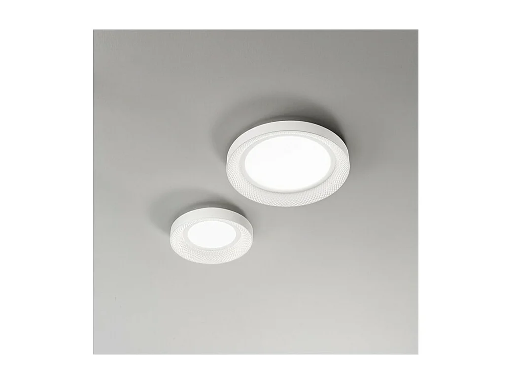 HIVE LED-Deckenleuchte aus mattweißem Metall 30W Perenz ø35cm