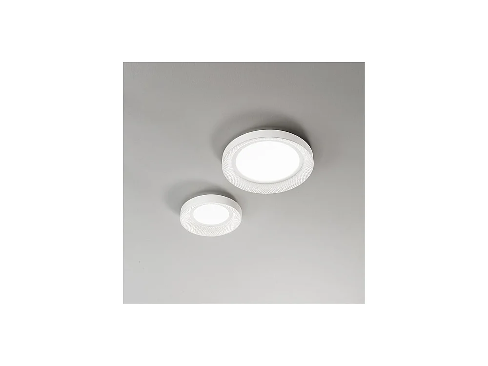 HIVE LED-Deckenleuchte aus mattweißem Metall 30W Perenz ø35cm