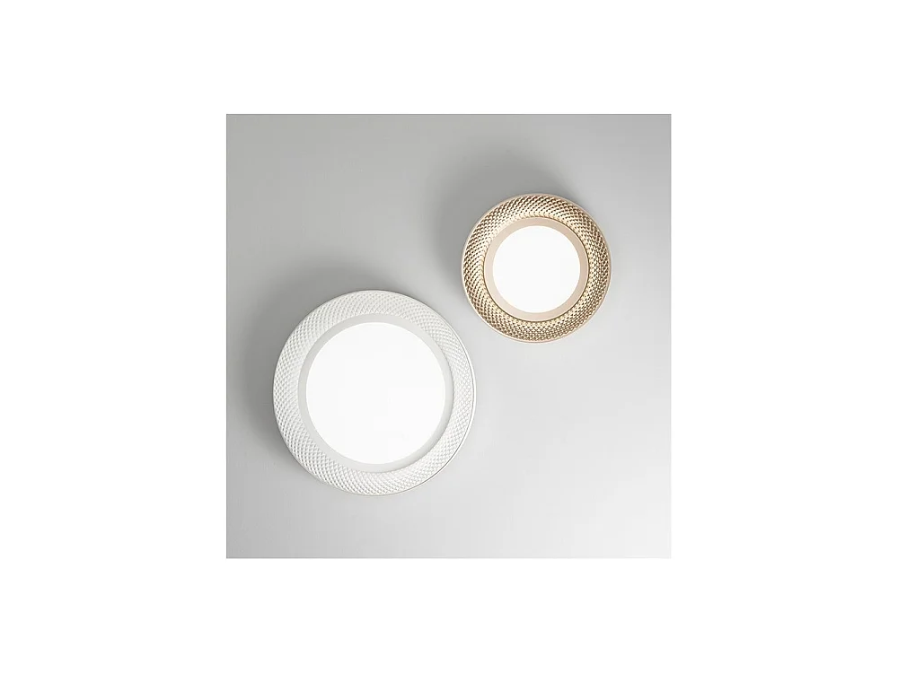 HIVE LED-Deckenleuchte aus mattweißem Metall 30W Perenz ø35cm