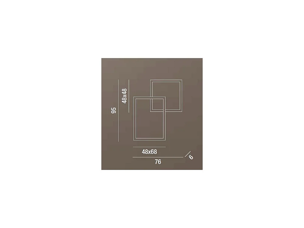 Plafonnier LED Cross 6596 N CT Perenz
