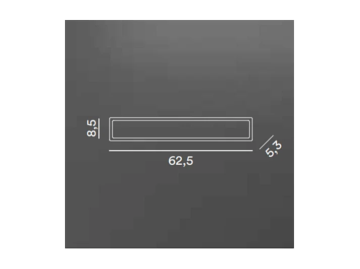 Applique LED WALLY en aluminium 17W 3000K Perenz 62,5 cm Blanc