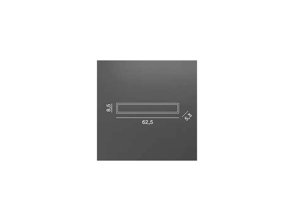 WALLY LED-Wandleuchte aus Aluminium 17W 3000K Perenz 62,5 cm Weiß