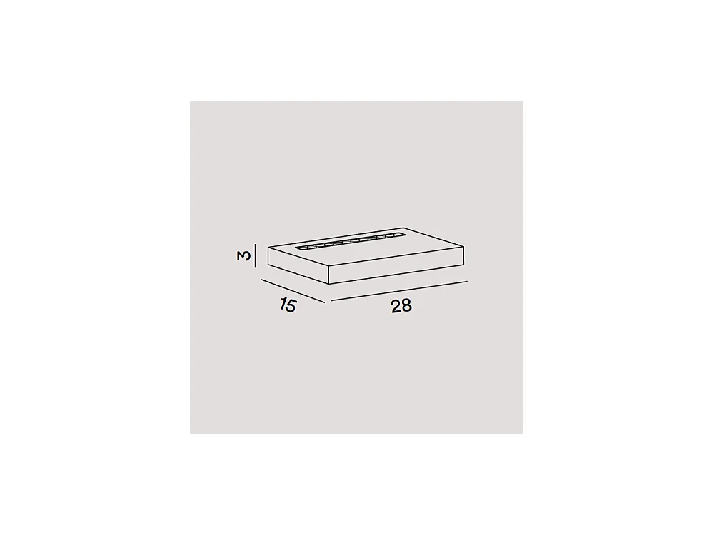 Applique LED BED en aluminium 16W 28 cm Bianca Perenz